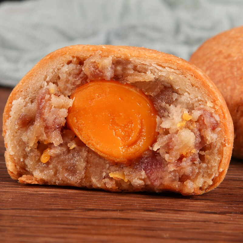 吉慶祥 云腿蛋黄滇式月饼 50g*20袋包装礼盒产品包装创意设计欣赏(图2)