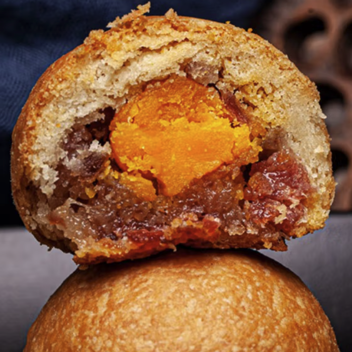 吉慶祥 云腿蛋黄滇式月饼包装礼盒产品包装创意设计欣赏(图5)