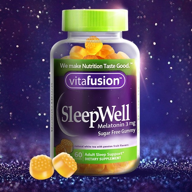 vitafusion SleepWell 褪黑素软糖 60粒*2瓶保健产品包装创意设计欣赏(图2)