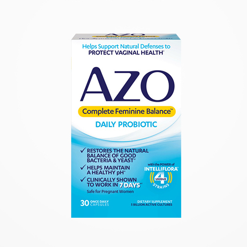 AZO 女性平衡益生菌 30粒保健产品包装创意设计欣赏(图2)