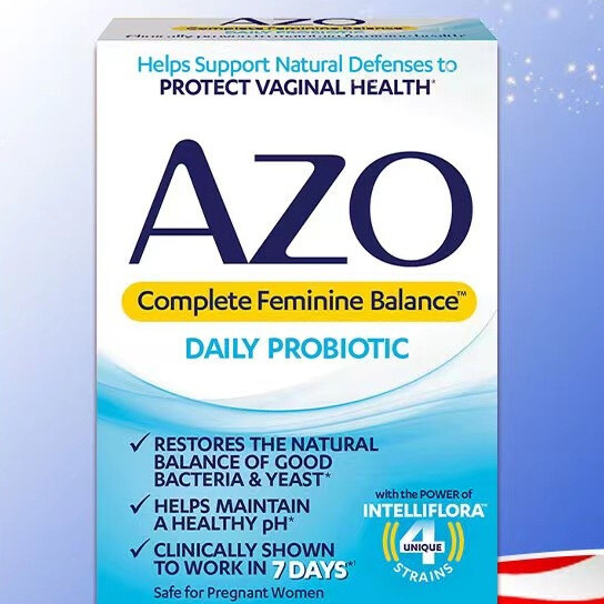 AZO 女性平衡益生菌 30粒保健产品包装创意设计欣赏(图5)