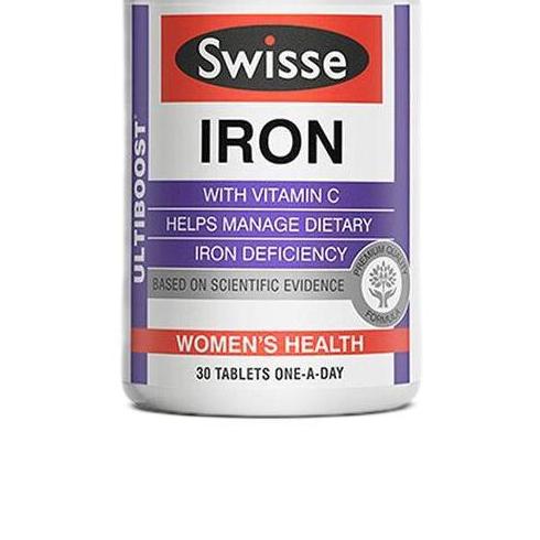Swisse 斯维诗 Ultiboost 补铁片 30粒保健产品包装创意设计欣赏(图3)