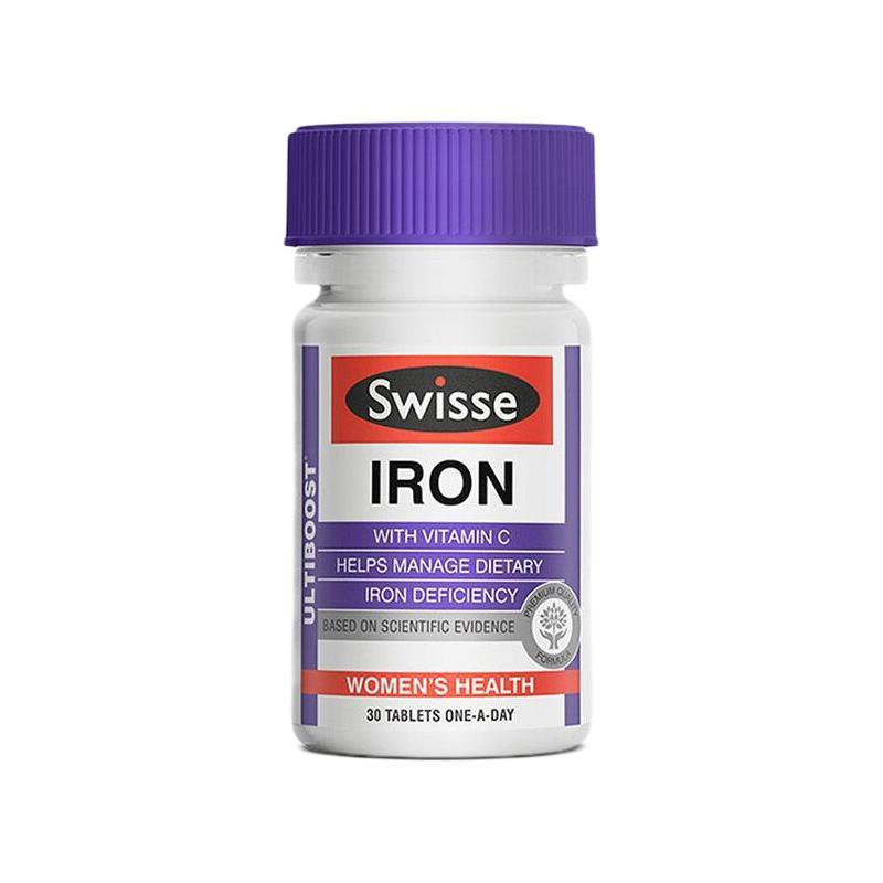 Swisse 斯维诗 Ultiboost 补铁片 30粒保健产品包装创意设计欣赏(图1)