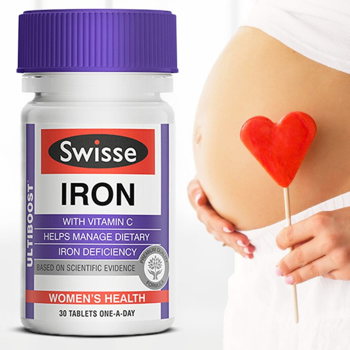 Swisse 斯维诗 Ultiboost 补铁片 30粒保健产品包装创意设计欣赏(图4)