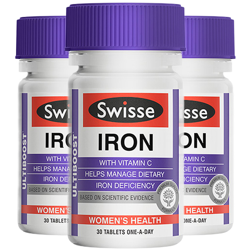 Swisse 斯维诗 Ultiboost 补铁片 30粒保健产品包装创意设计欣赏(图5)