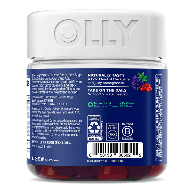 OLLY 男士复合维生素Q10 90粒保健产品包装创意设计欣赏(图2)