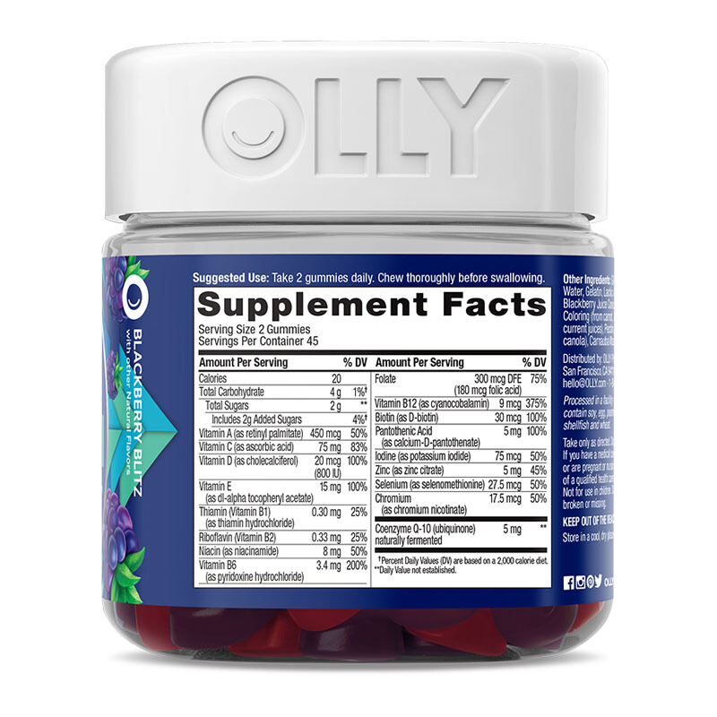 OLLY 男士复合维生素Q10 90粒保健产品包装创意设计欣赏(图4)