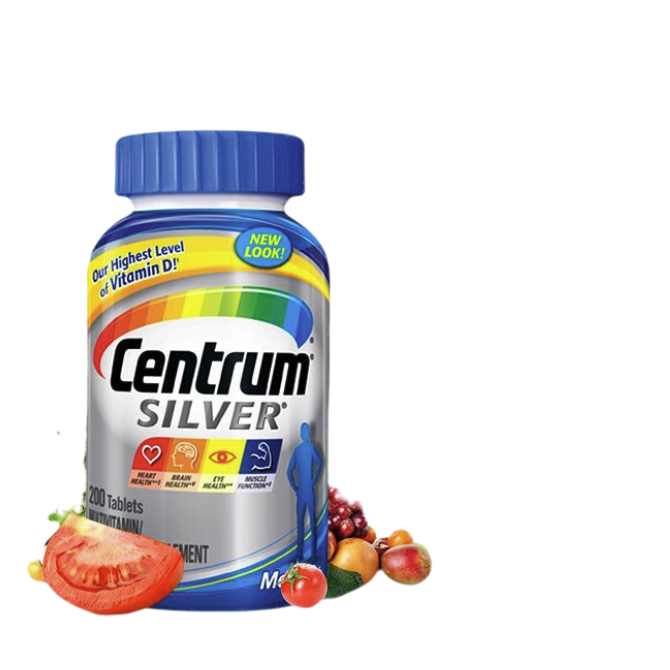 Centrum 善存 中老年男性复合维生素 200粒保健产品包装创意设计欣赏(图2)