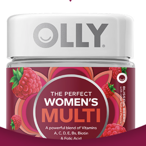 OLLY 维她秘密罐 多汁浆果味 70粒保健产品包装创意设计欣赏(图2)