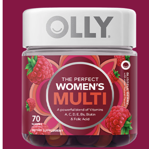 OLLY 维她秘密罐 多汁浆果味 70粒保健产品包装创意设计欣赏(图3)