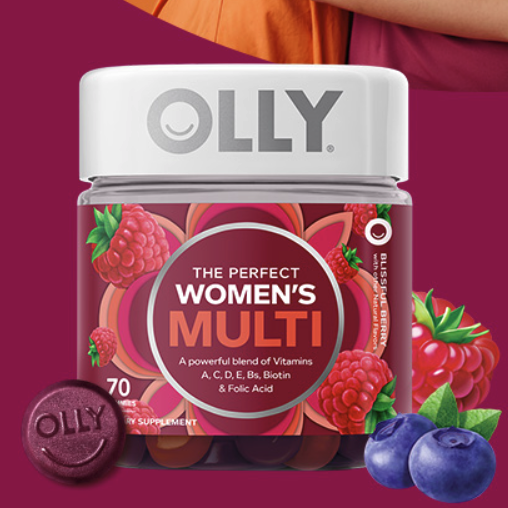 OLLY 维她秘密罐 多汁浆果味 70粒保健产品包装创意设计欣赏(图4)