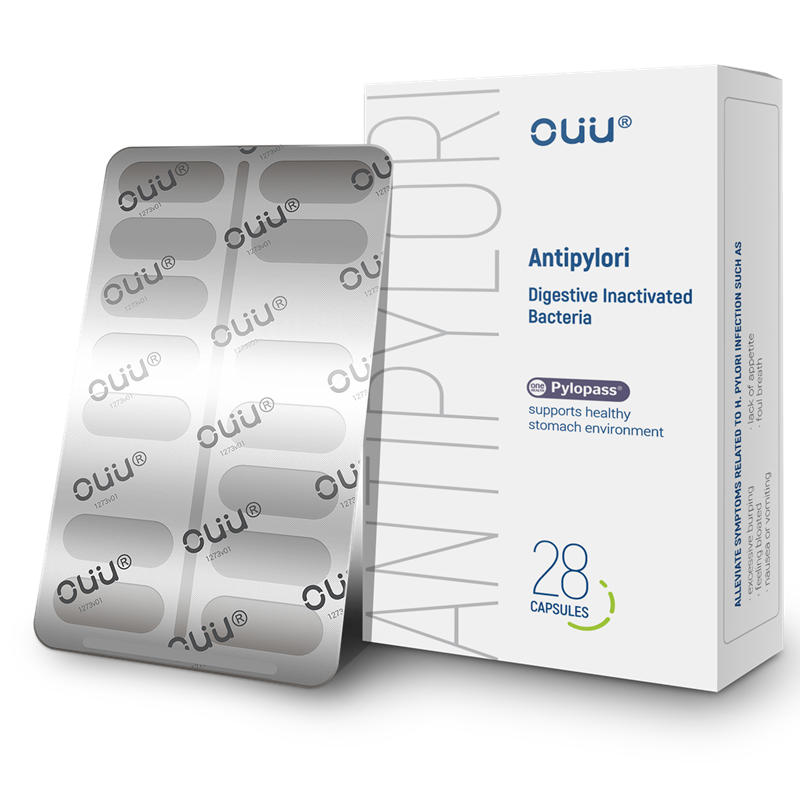 OUU 益生菌养胃胶囊 28粒保健产品包装创意设计欣赏(图5)