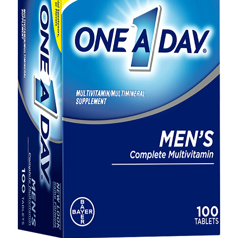 ONE A DAY 男士复合维生素 100粒保健产品包装创意设计欣赏(图4)