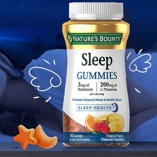 NATURES BOUNTY 自然之宝 褪黑素软糖 60粒保健产品包装创意设计欣赏(图3)