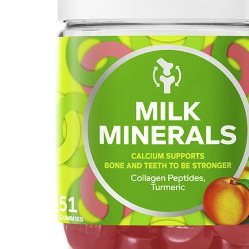 OLLY 强韧糖 苹果桃子味 51粒保健产品包装创意设计欣赏(图3)