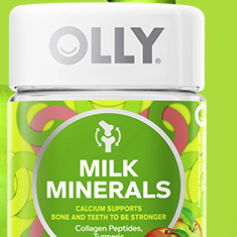 OLLY 强韧糖 苹果桃子味 51粒保健产品包装创意设计欣赏(图5)