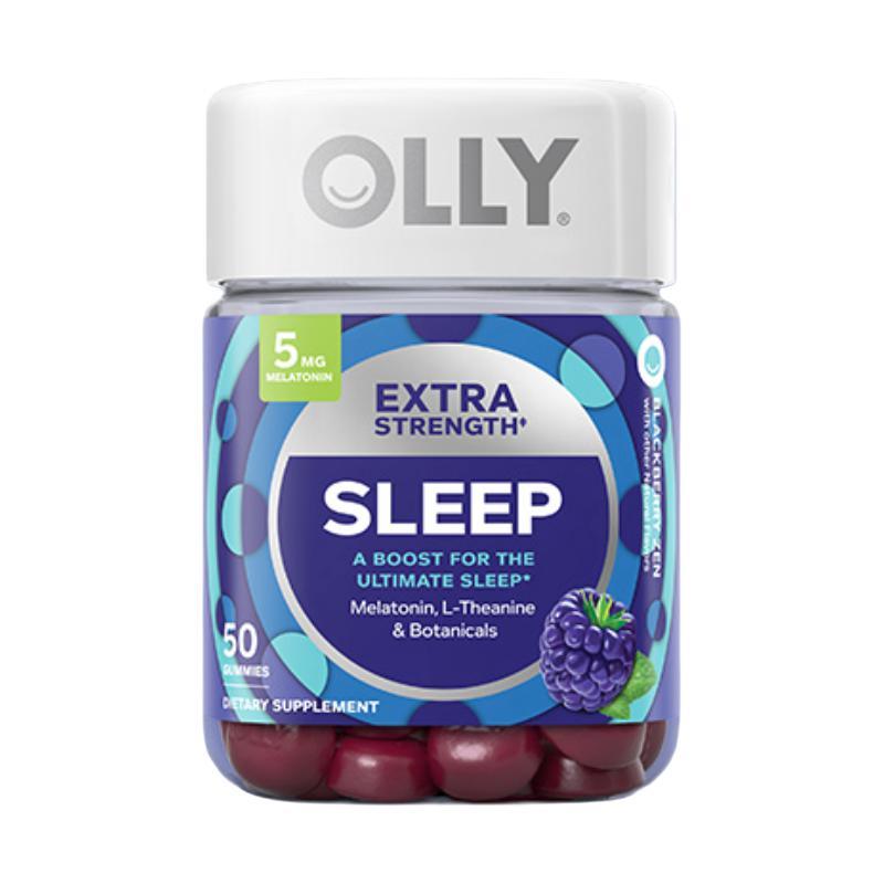 OLLY 好睡糖加强版 黑莓薄荷味 50粒保健产品包装创意设计欣赏(图2)