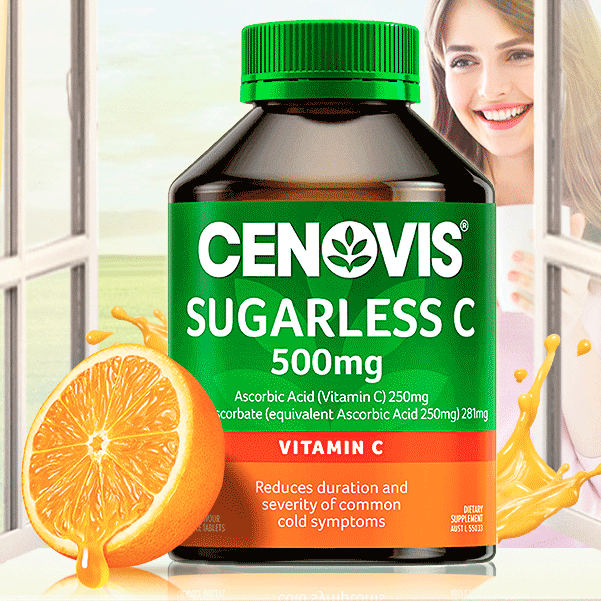 CENOVIS 萃益维 维生素C 300粒保健产品包装创意设计欣赏(图5)