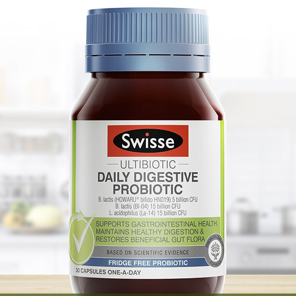 Swisse 斯维诗 肠道健康益生菌胶囊 30粒保健产品包装创意设计欣赏(图5)