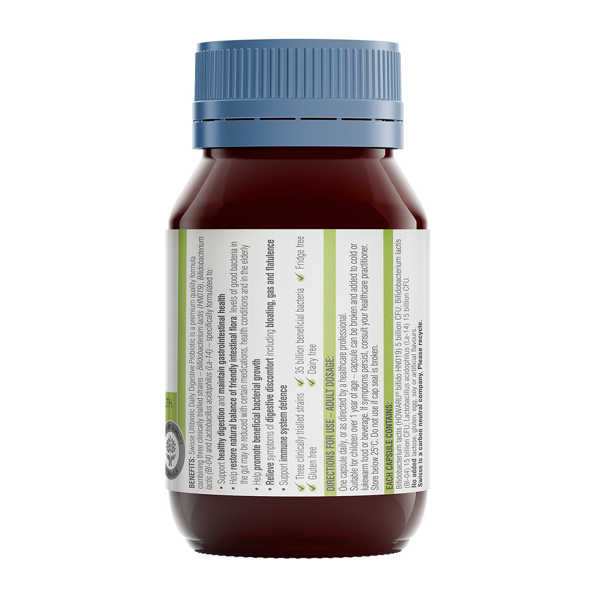 Swisse 斯维诗 肠道健康益生菌胶囊 30粒保健产品包装创意设计欣赏(图2)