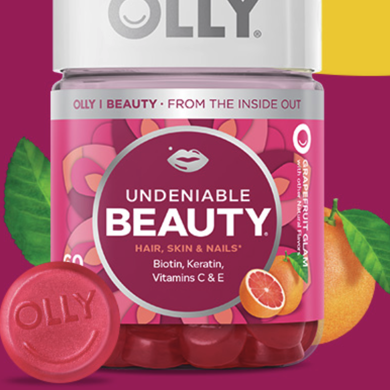 OLLY 仙女定制罐 葡萄柚味 60粒保健产品包装创意设计欣赏(图5)