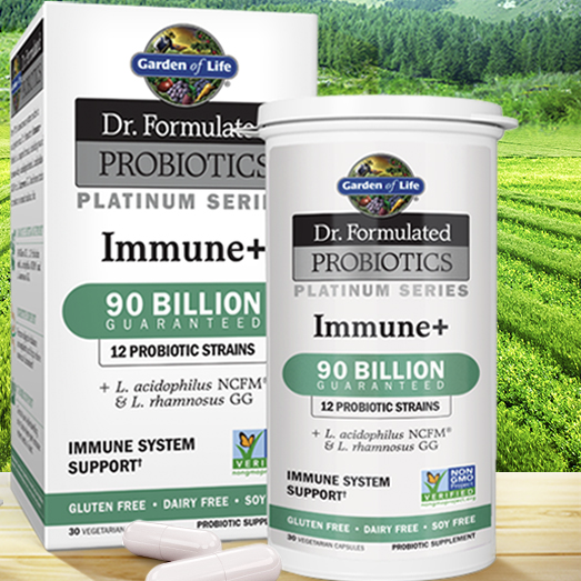 Garden of Life 生命花园 博士配方免疫益生菌胶囊 30粒保健产品包装创意设计欣赏(图3)