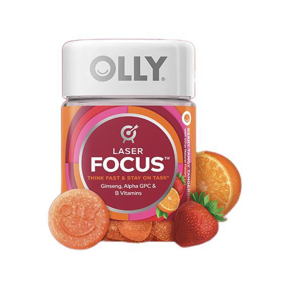 OLLY 注意力软糖 36粒/瓶保健产品包装创意设计欣赏(图3)