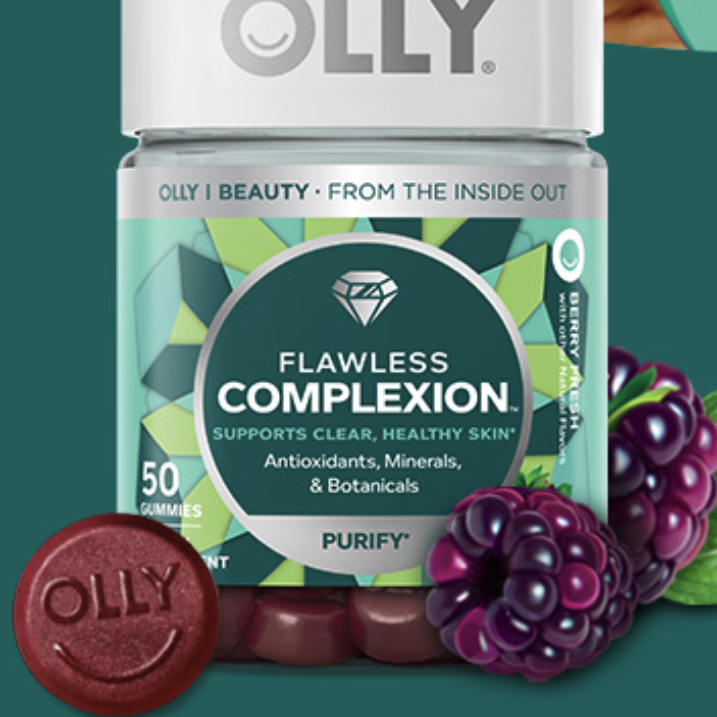 OLLY 拯救熬夜肌罐 混合口味 50粒保健产品包装创意设计欣赏(图5)