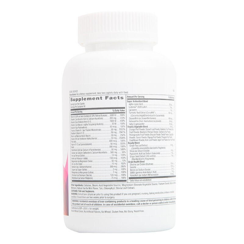 GNC 健安喜 女性维生素矿物质复合缓释片 180片保健产品包装创意设计欣赏(图3)