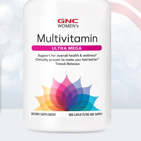 GNC 健安喜 女性维生素矿物质复合缓释片 180片保健产品包装创意设计欣赏(图5)