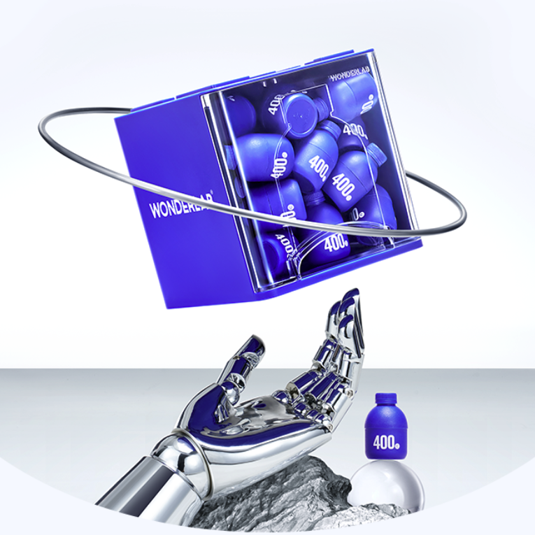 WONDERLAB 益生菌固体饮料 2g*10瓶保健产品包装创意设计欣赏(图2)