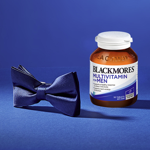 BLACKMORES 澳佳宝 男士复合维生素 50片保健产品包装创意设计欣赏(图4)