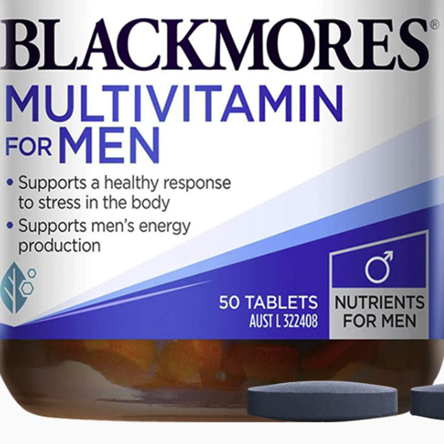 BLACKMORES 澳佳宝 男士复合维生素 50片保健产品包装创意设计欣赏(图5)