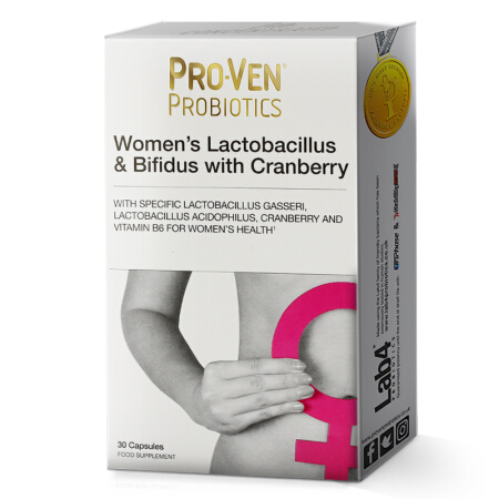 ProVen 女性蔓越莓益生菌胶囊 30粒保健产品包装创意设计欣赏(图1)