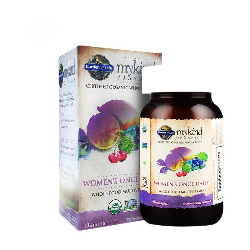 Garden of Life 生命花园 女士复合维生素  30片保健产品包装创意设计欣赏(图2)