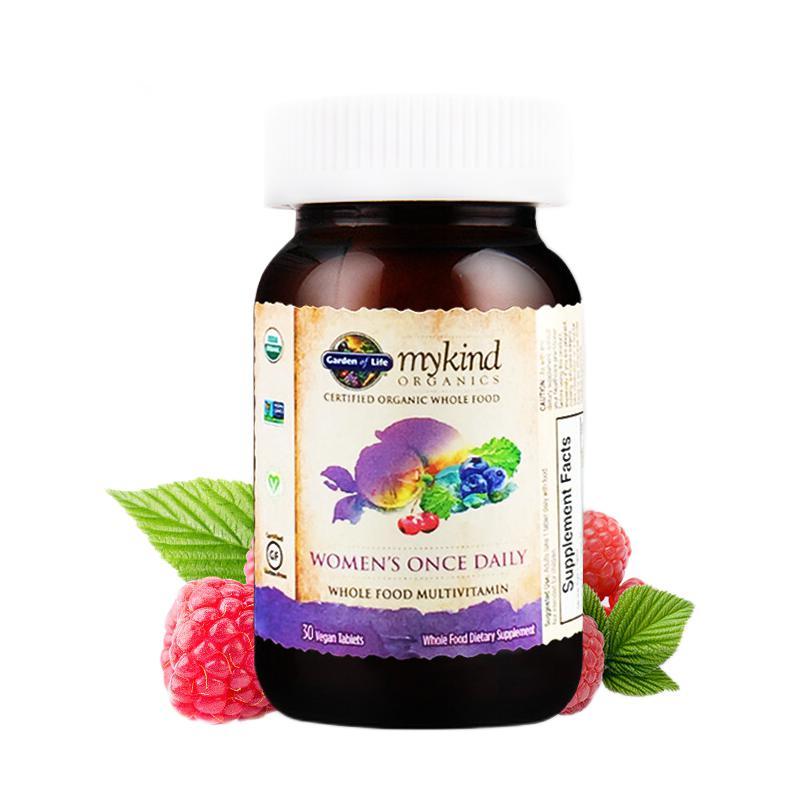 Garden of Life 生命花园 女士复合维生素  30片保健产品包装创意设计欣赏(图1)