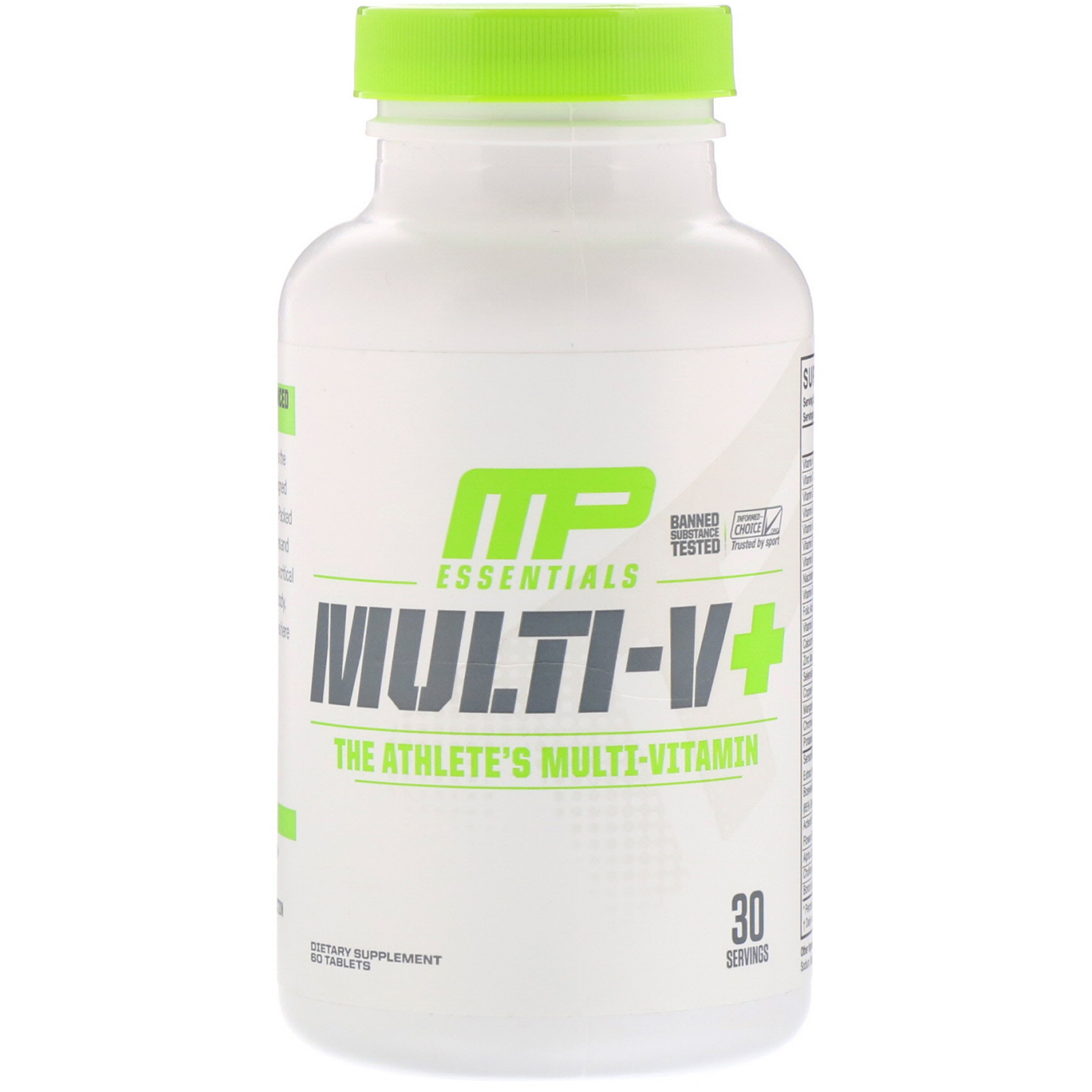 MUSCLEPHARM Essentials系列 维生素 片剂 60片保健产品包装创意设计欣赏(图1)