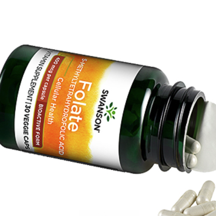 SWANSON 斯旺森 5-甲基四氢叶酸 30粒*2瓶保健产品包装创意设计欣赏(图2)