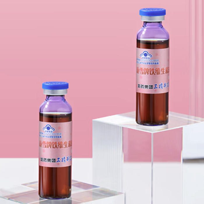 哈药六牌 朴雪牌铁维生素B12口服液 900ml保健产品包装创意设计欣赏(图5)