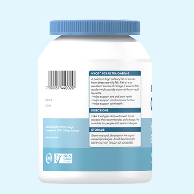 NYO3 80%OMEGA-3 深海鱼油保健产品包装创意设计欣赏(图3)