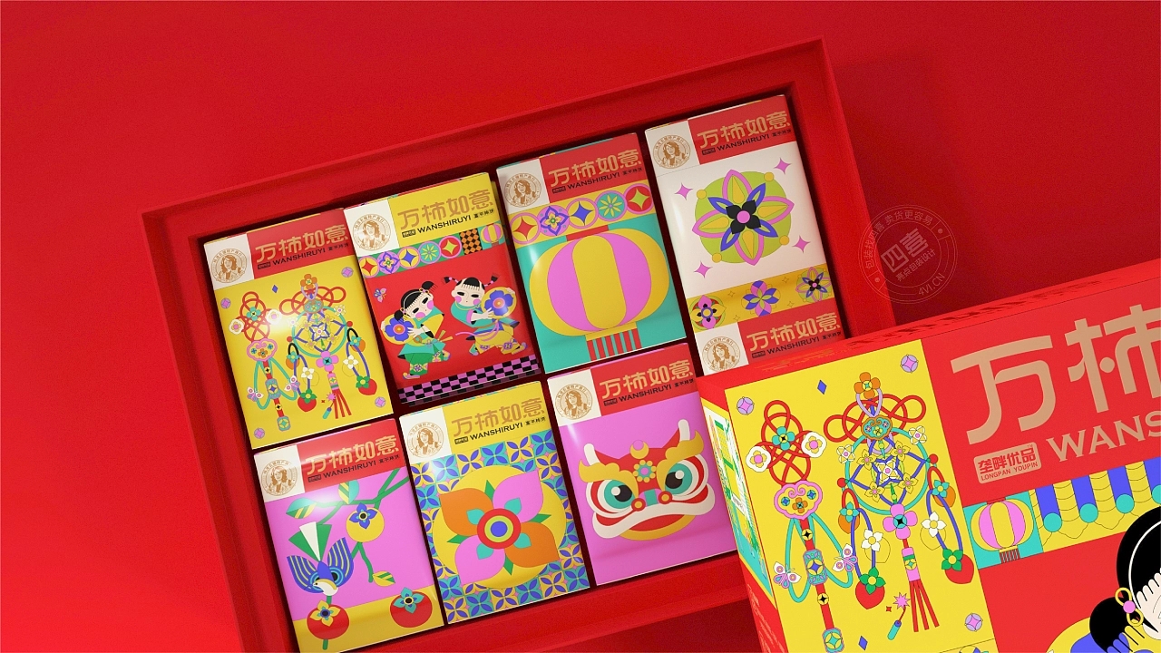 柿饼礼盒包装设计(图1)