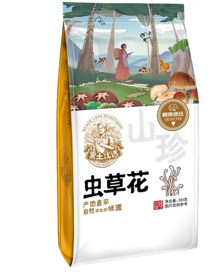 虫草花包装设计怎么做销量好(图1)