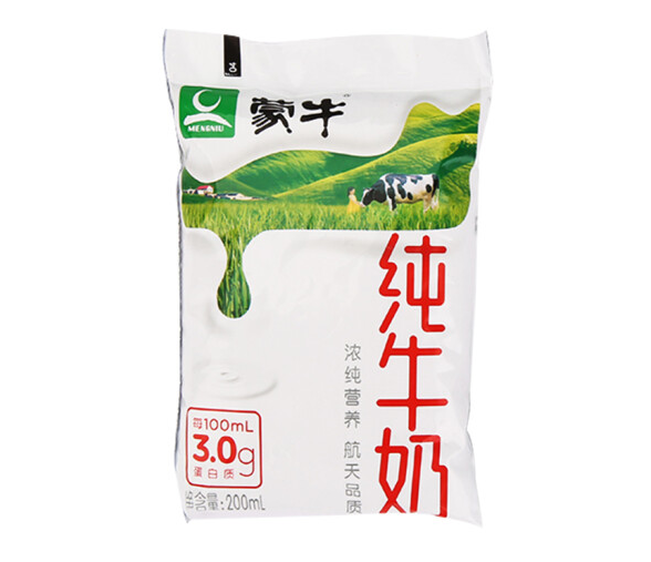 袋装纯牛奶包装如何设计(图1) 袋装纯牛奶包装如何设计(图1)