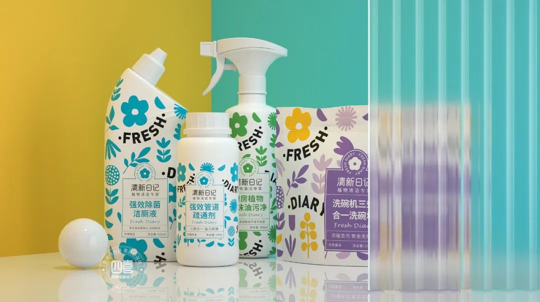 线上线下大不同,“清新日记”用品牌识别包装开创电商新品类品牌(图4) 线上线下大不同,“清新日记”用品牌识别包装开创电商新品类品牌(图4)