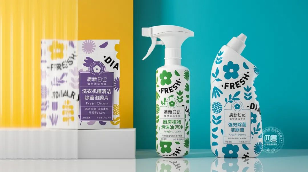 线上线下大不同,“清新日记”用品牌识别包装开创电商新品类品牌(图3) 线上线下大不同,“清新日记”用品牌识别包装开创电商新品类品牌(图3)