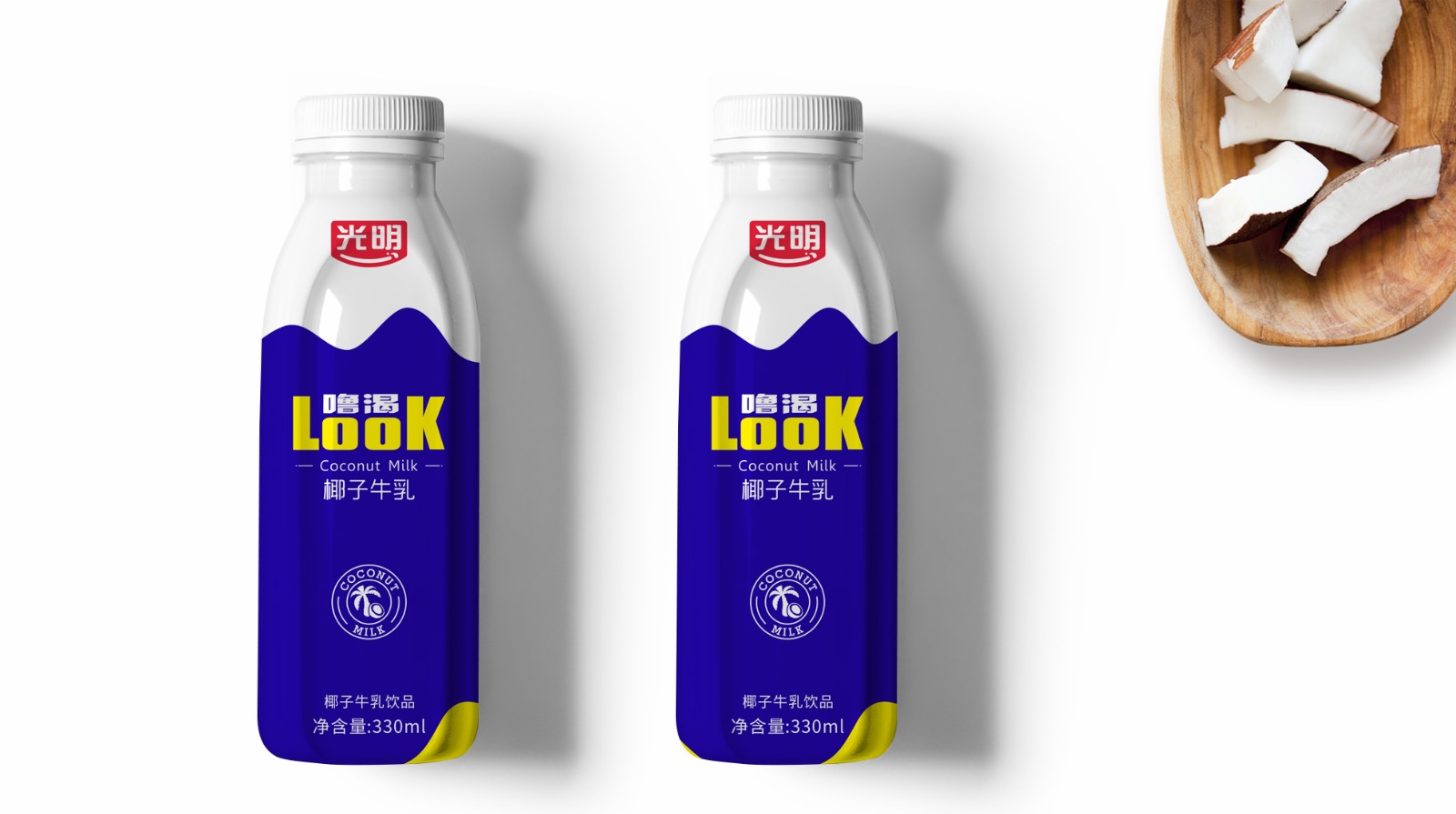 椰子牛乳包装瓶设计要素有哪些(图1)