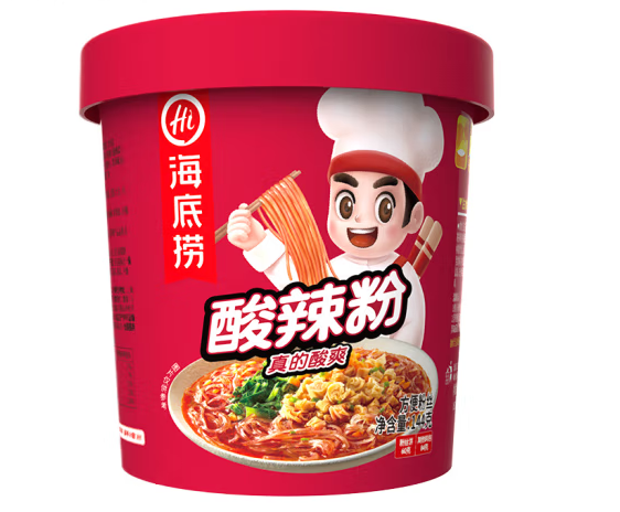 桶装酸辣粉包装设计作品欣赏(图1)