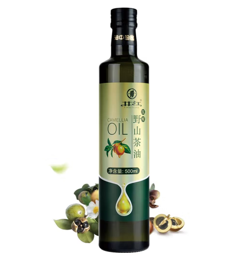 瓶装野山茶油包装设计作品欣赏(图1)