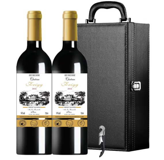 干红葡萄酒年货礼盒包装设计作品欣赏(图1)