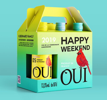 干红葡萄酒手提礼盒包装设计作品欣赏(图1)